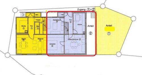 Lage auf Grundstück - 