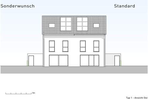 Ansicht_ Ost - Doppelhaushälfte mit 140,50 m&sup2; in Ennepetal zum Kaufen