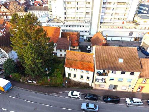 Drohnenaufnahme - Mehrfamilienhaus, Wohnhaus mit 820,00 m&sup2; in Sinsheim zum Kaufen