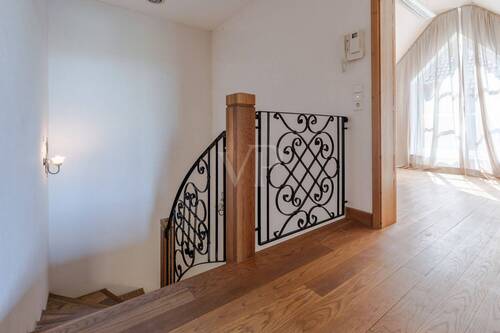 Helligkeit im Flur im OG im gartenseitigen Haus - 