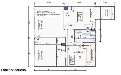 2. OG - Mehrfamilienhaus, Wohnhaus mit 210,00 m² in Mannheim / Käfertal zum Kaufen
