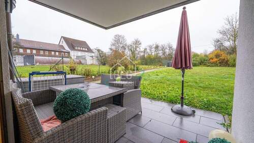 Terrasse - Etagenwohnung mit 59,80 m&sup2; in Crailsheim zum Kaufen