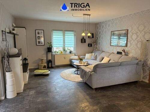 Wohnzimmer - Einfamilienhaus mit 125,00 m&sup2; in Kyffhäuserland zum Kaufen