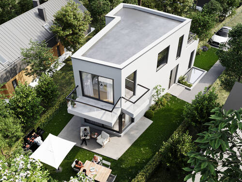 Süd-Ansicht.jpg - Kleines Baugrundstück für ein Architektenhaus