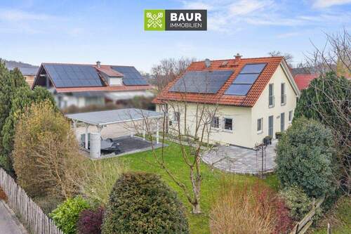 Luftaufnahme - 6 Zimmer Einfamilienhaus zum Kaufen in Gutenzell-Hürbel