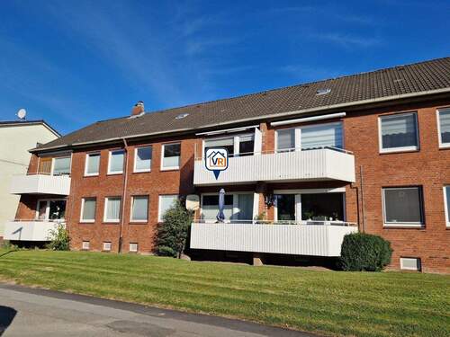 Rückansicht - 3 Zimmer Etagenwohnung in Husum