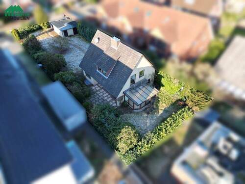 Luftaufnahme - Grundstück mit Altbestand in Harsefeld - Neubebauung oder Sanierung möglich