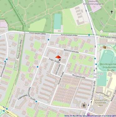 Lageplan - 4 Zimmer Etagenwohnung zum Kaufen in München