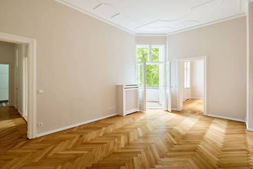 Wohnzimmer - Etagenwohnung mit 83,00 m&sup2; in Berlin zum Kaufen