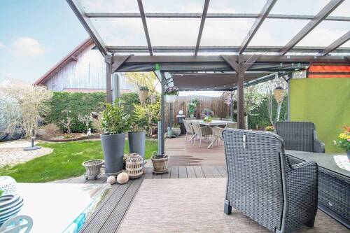 Garten und Terrasse - Modernes Einfamilienhaus in begehrter Lage von Magdeburg-Ottersleben