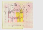 Grundriss Wohn. Nr. 3 gelb und Nr. 2 - 