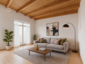 Wohnzimmer Staging - Großzügiger Balkon & viel Freiraum - Helle Wohnung mit besonderem Wohngefühl (Variante)