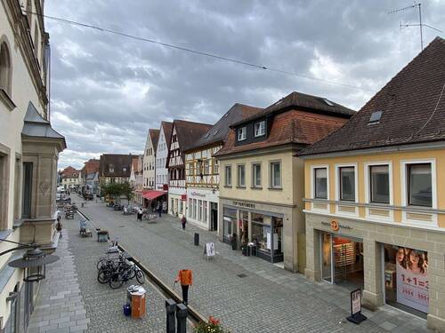 Blick auf die Hauptstr. - Büro in Forchheim