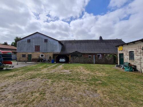 Blick auf die Rückseite des umgebauten Stallgebäudes - 