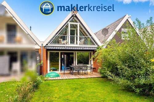 Terrasse - Nordseeheilbad Bensersiel: Modernisierte Ferienimmobilie in Hafennähe!