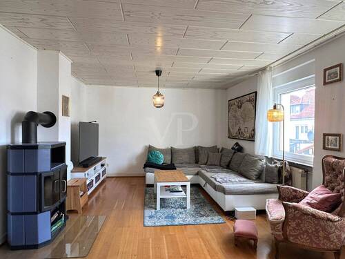 Wohn-Essbereich in der Maisonette-Wohnung - 
