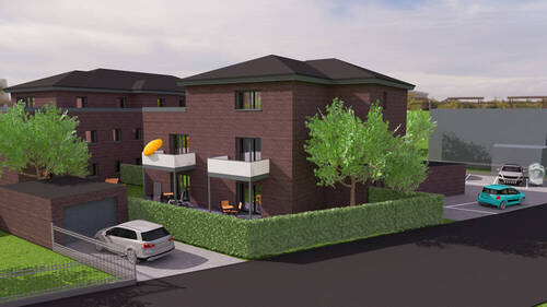 Straßenansicht - 2 Zimmer Etagenwohnung zum Kaufen in Schortens