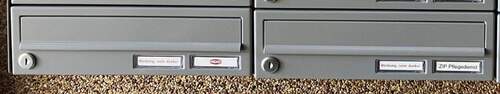 neue Briefkastenanlage - 