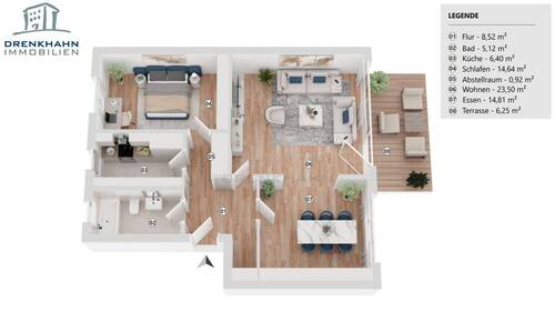 EG Wohnung - links - 
