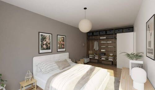 Helles und komfortables Schlafzimmer - 2 Zimmer Etagenwohnung in Zossen