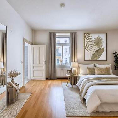 Titelbild-Visualisierung - Einzigartige Zwei-Zimmer-Wohnung im Stilaltbau nahe Berger Straße