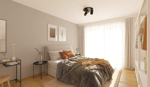 Ein komfortables Schlafzimmer - Etagenwohnung mit 84,00 m² in Bensheim zum Kaufen