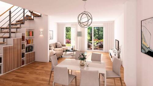 Impression Wohnen-Essen Satteldach - 5 Zimmer Doppelhaushälfte in Marktheidenfeld