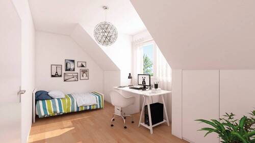 Impression Kinderzimmer Satteldach mit Gaube - 