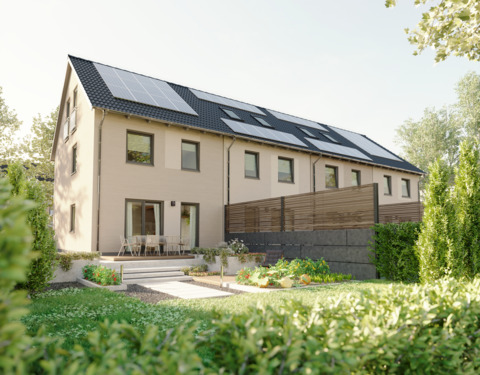 Gartenansicht - Kompakt, klar, zum Wohlfühlen: Reihenhaus - Mainz 128
