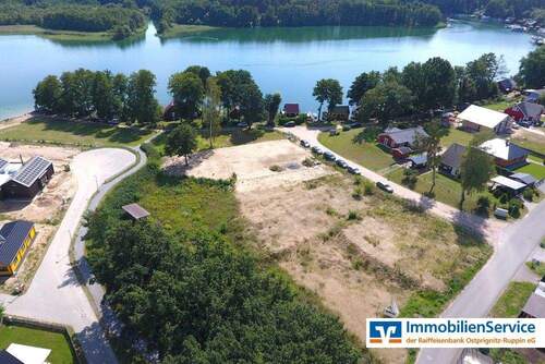 Blick aus der Luft - Grundstück in Rheinsberg