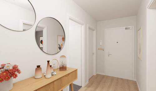 Heller und freundlicher Eingangsbereich - 4 Zimmer Etagenwohnung zum Kaufen in Frankfurt (Oder)