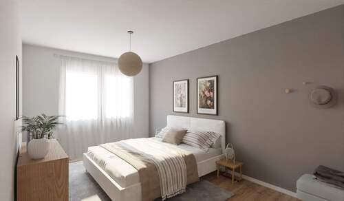 Helles und komfortables Schlafzimmer - 