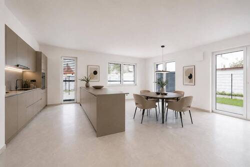Einrichtungsbeispiel Küche/Ess - 3 Zimmer Terrassenwohnung in Dorfen