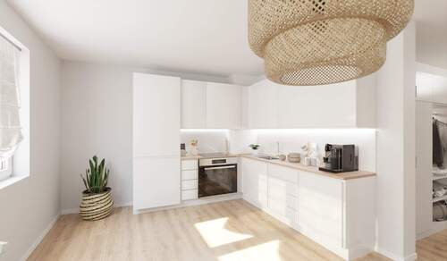 Die offene Wohnküche lädt zum gemeinsamen Kochen e - 1 Zimmer Etagenwohnung in Frankfurt (Oder)