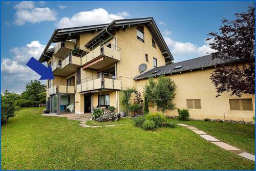 Außenansicht Garten - 3,5Zi.mit Panoramablick auf See und Alpen mit EBK und Garage in Radolfzell, befristet bis 31.12.2028