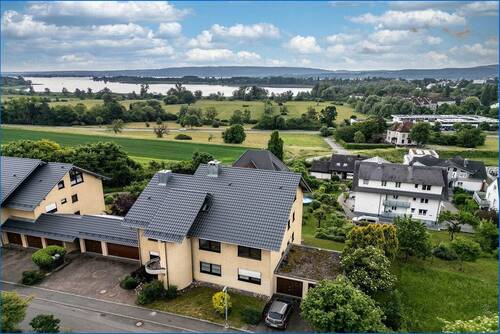 Luftbild mit Seesicht - 3 Zimmer Etagenwohnung zur Miete in Radolfzell am Bodensee