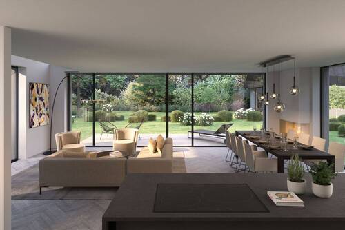 Ausblick-Visualisierung.jpg - 5 Zimmer Mehrfamilienhaus, Wohnhaus in Grünwald