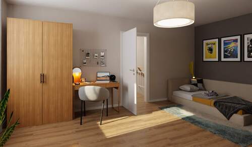 Weiteres Kinderzimmer - Doppelhaushälfte mit 159,50 m² in Schönwalde-Glien zum Kaufen