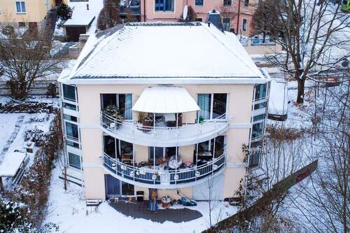 Balkonansicht - Mehrfamilienhaus, Wohnhaus zum Kaufen in Dresden