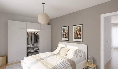 Helles und komfortables Schlafzimmer - 