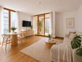 Lichtdurchfluteter Wohnraum - Charmante 3-Zimmer-Maisonette in begehrter Lage am Mainufer in Sachsenhausen