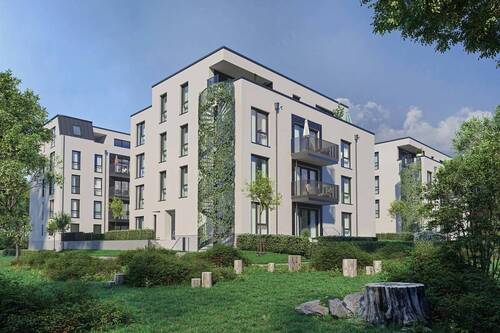 Gartenansicht - 3 Zimmer Etagenwohnung in Frankfurt am Main
