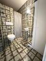 WC mit Waschmaschine - 