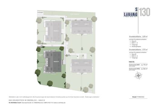 Grundstück (Lage Haus B) - 