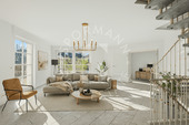 Wohnzimmer - 4 Zimmer Doppelhaushälfte in Düsseldorf