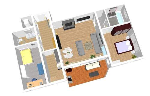 Ansicht 2.JPG - Großzügige 3-Zimmer-Wohnung mit Balkon und Blick ins Grüne