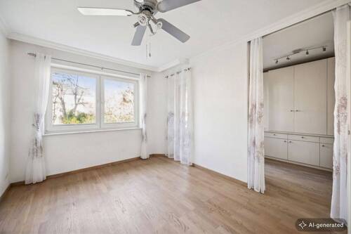 Zimmer IV zum Gartenbereich mit Zugang Ankleide Zimmer und Loggia II [KI-optimiertes Foto] - 