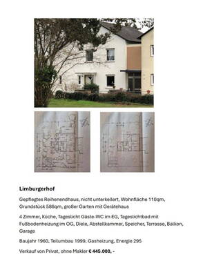 Bild 1 - Attraktives Reihenendhaus in Limburgerhof
