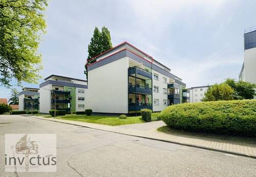 Außenansicht - Penthouse-Feeling unterm Dach: 2-Zimmer-Wohnung mit großer Dachterrasse & TG-Stellplatz