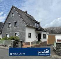 Waldaubach: Wohnhaus mit Scheune und wunderbarem Garten - Driedorf / Waldaubach